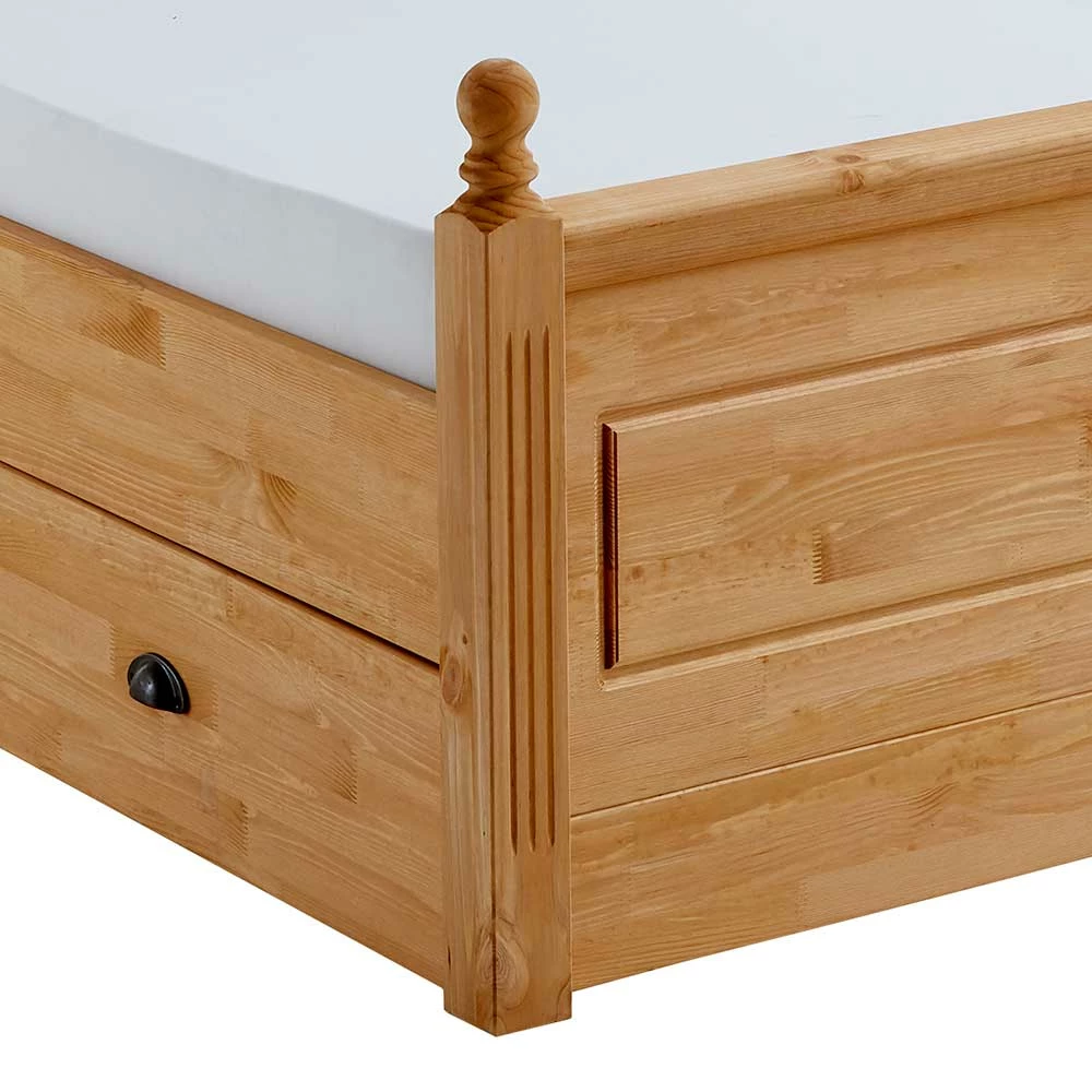 180x200 Landhaus Bett Mit Stauraum - Ulderan - Image 4