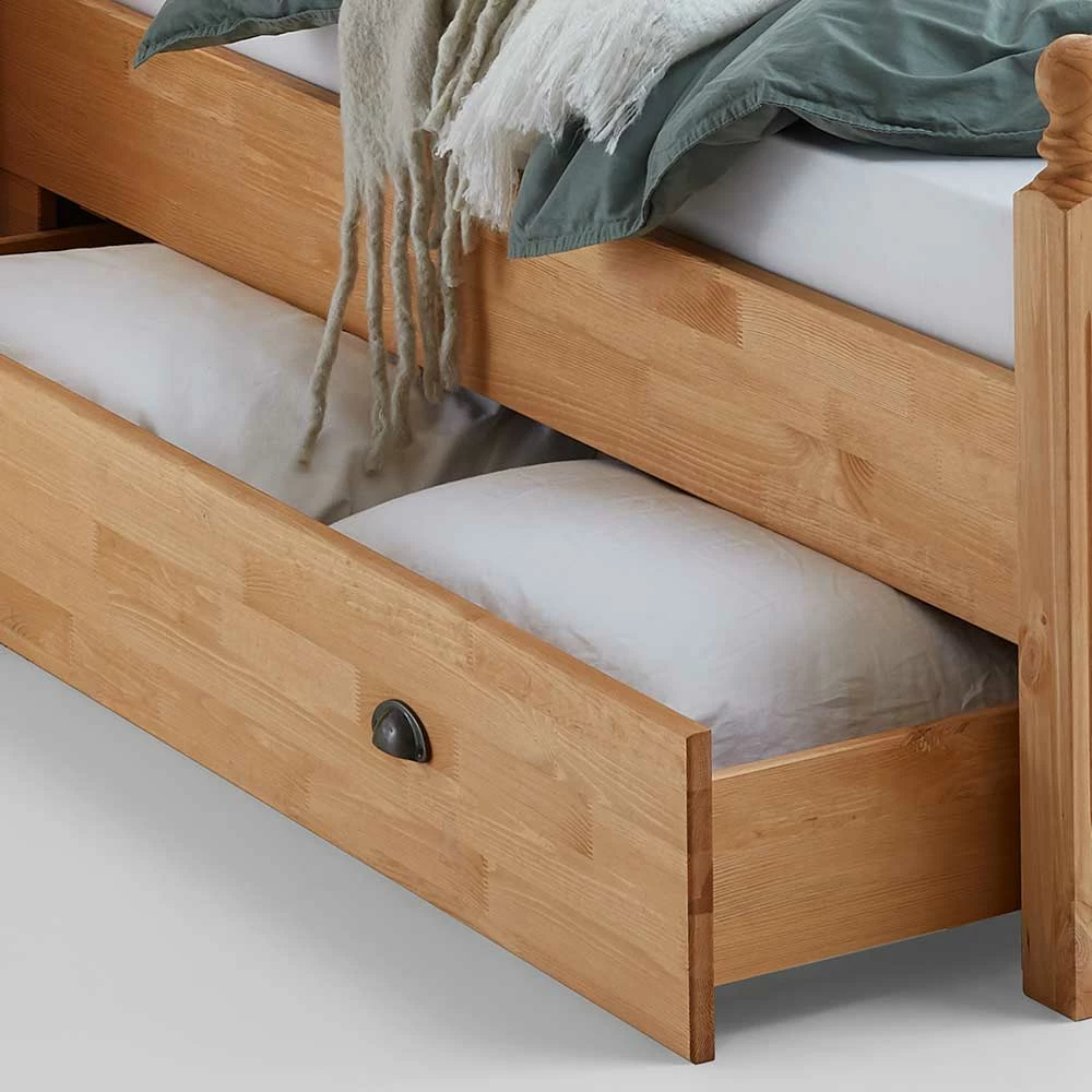 180x200 Landhaus Bett Mit Stauraum - Ulderan - Image 5