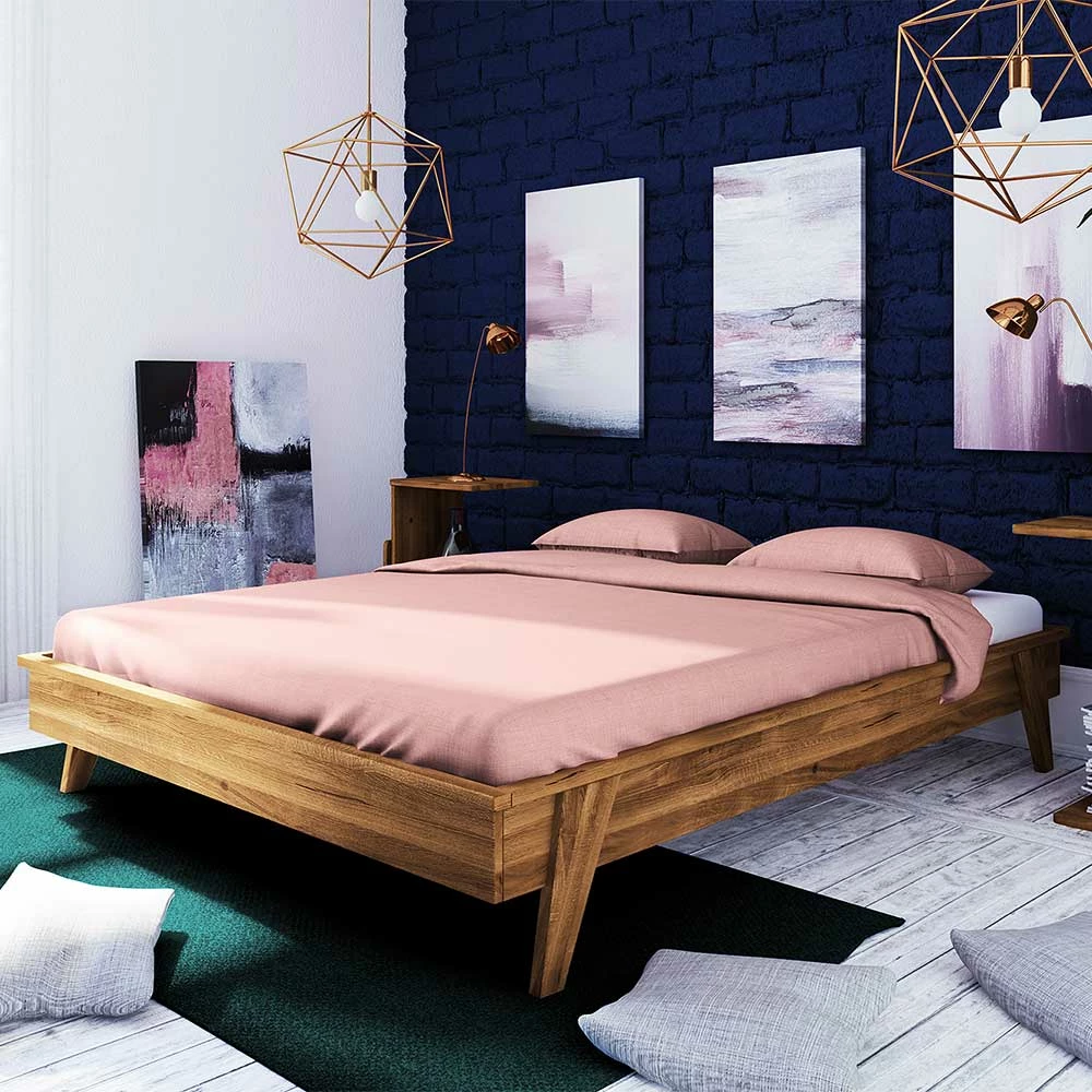 190 Cm Kurzes Doppelbett Aus Holz - Hardus - Image 3