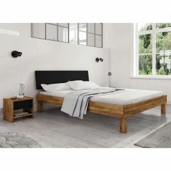 190cm Bettgestell Mit Nachttischen - Olbysca (dreiteilig)