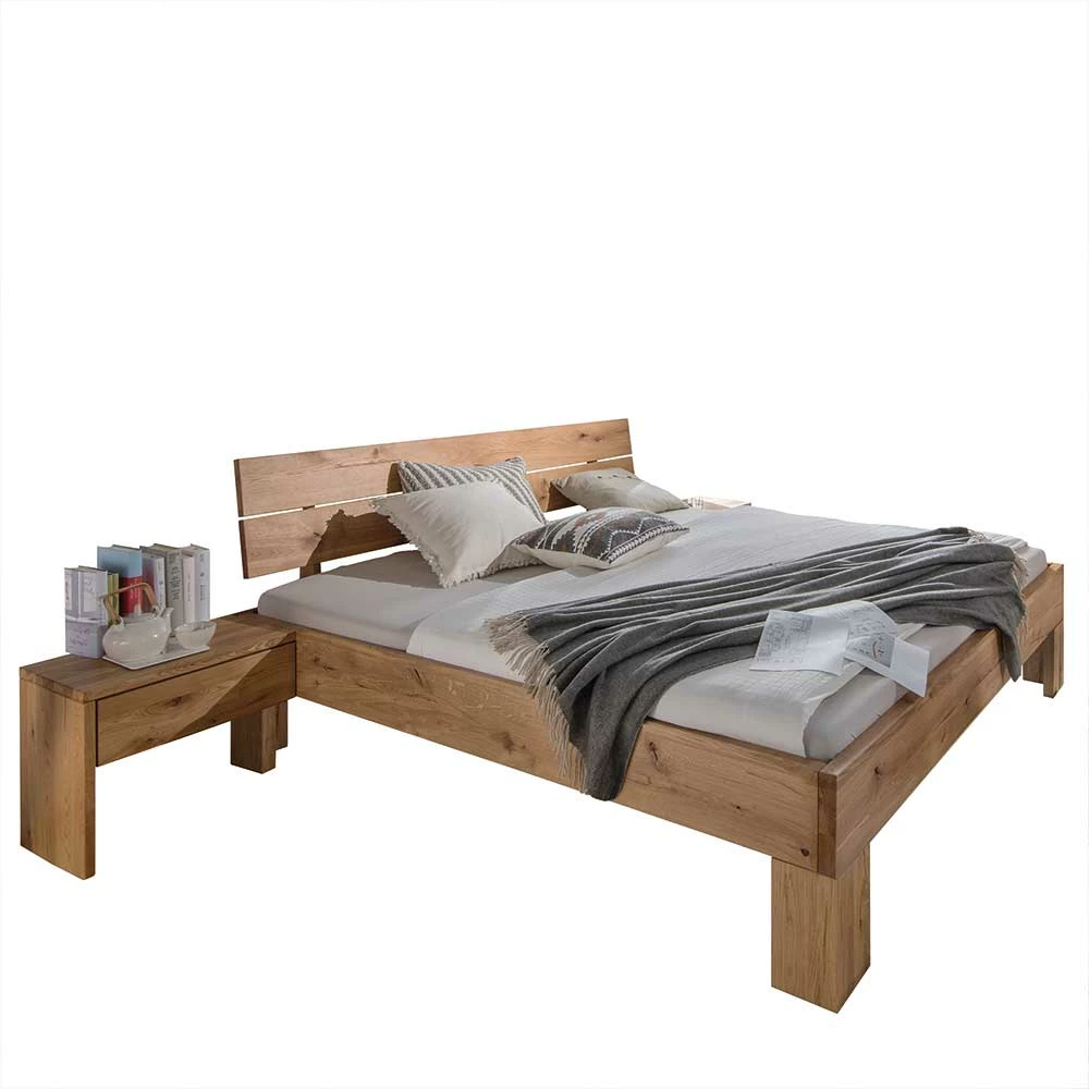 200x200 Bett Kombination aus Wildeiche - Smiralda (dreiteilig) 200x200 Bett Kombination Aus Wildeiche - Smiralda (dreiteilig) -Massivholzbetten Shop 200x200 bett kombination aus wildeiche mit 2 nachttischen smiralda f