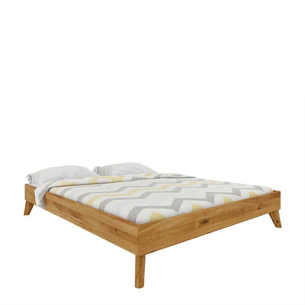 220cm Überlänge Bett ohne Kopfteil - Eavy 220cm Überlänge Bett Ohne Kopfteil - Eavy -Massivholzbetten Shop 220cm ueberlaenge bett ohne kopfteil aus wildeiche massivholz eavy 02