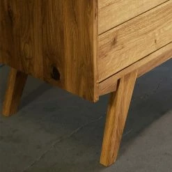 220er Designbett Aus Wildeiche & Nachtkommoden - Hardus 5 220er Designbett Aus Wildeiche & Nachtkommoden - Hardus -Massivholzbetten Shop 220er designbett aus wildeiche nachtkommoden kopfteil mit kunstleder braun hardus 06