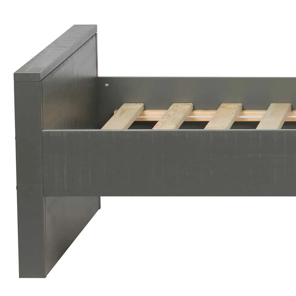 90x200 Holzbett In Grau Aus Kiefer - Firgetta - Image 5