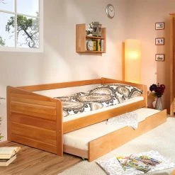 90x200 Holzbett Mit Ausziehbett - Boldigano 6 90x200 Holzbett Mit Ausziehbett - Boldigano -Massivholzbetten Shop 90x200 holzbett mit ausziehbett aus buche massivholz boldigano 02