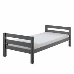 90x200 Massivholzbett In Grau Aus Kiefer - Yamescoa -Massivholzbetten Shop 90x200 massivholzbett in grau aus kiefer mit kopf fussteil yamescoa 02