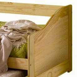 90x200 Massivholzbett Mit Ausziehbett - Kascanu -Massivholzbetten Shop 90x200 massivholzbett mit ausziehbett aus kiefer massivholz kascanu 02