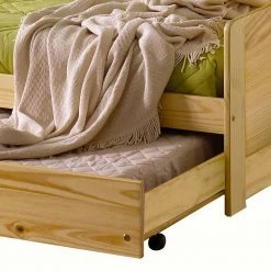 90x200 Massivholzbett Mit Ausziehbett - Kascanu -Massivholzbetten Shop 90x200 massivholzbett mit ausziehbett aus kiefer massivholz kascanu 03