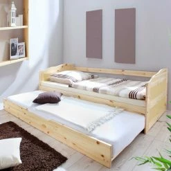 Ausziehbett Tropinica Aus Kiefer Massivholz -Massivholzbetten Shop ausziehbett kiefer massivholz 90x200 tropinica html 04