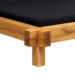 Balken Holzbett Ohnr Kopfteil Aus Wildeiche - Wale 7 Balken Holzbett Ohnr Kopfteil Aus Wildeiche - Wale -Massivholzbetten Shop balken holzbett ohnr kopfteil aus wildeiche landhaus rustikal wale 03