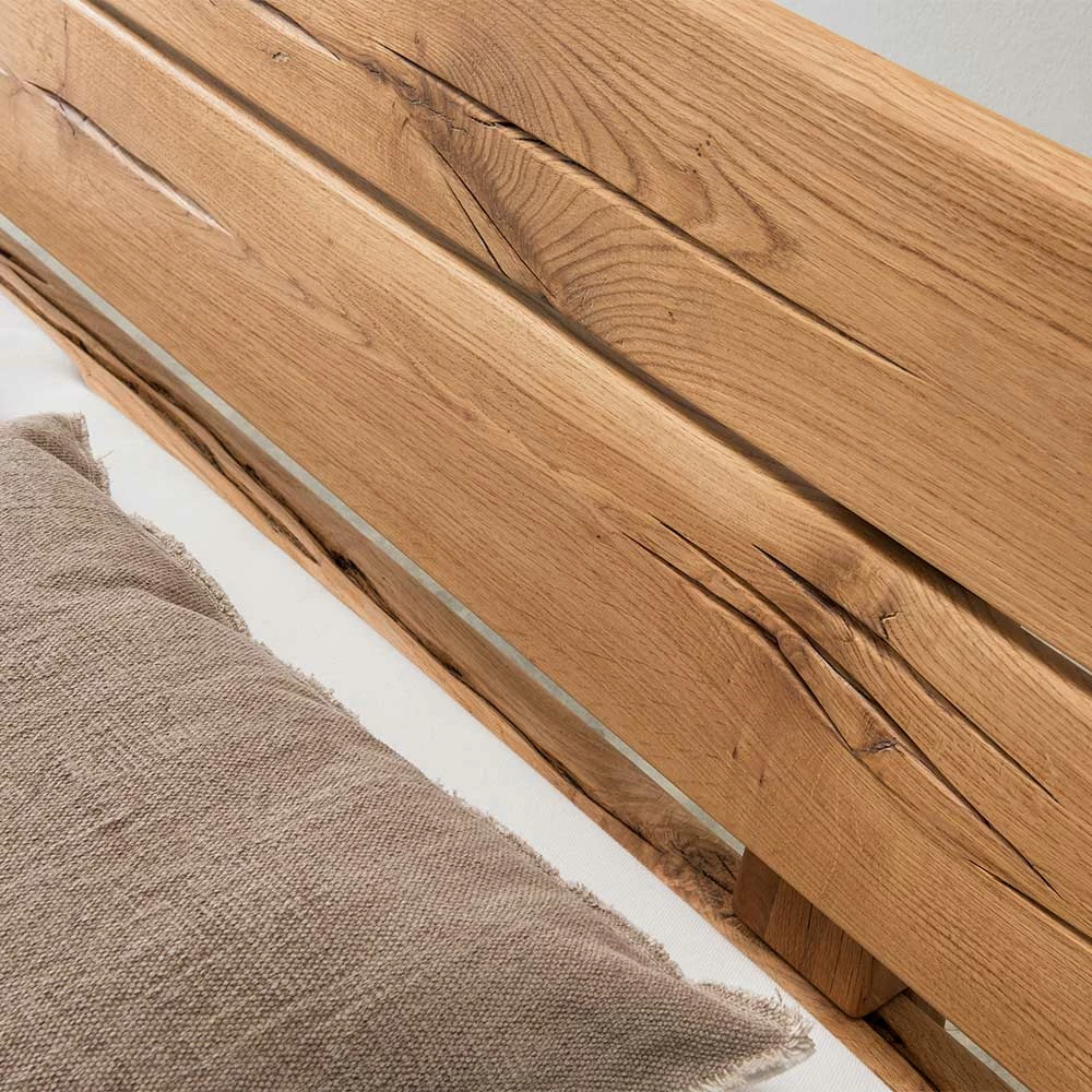 Balken Massivholzbett Aus Eiche - Tilla - Image 4