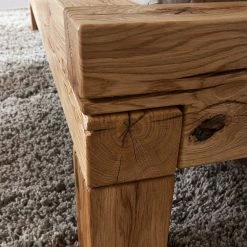 Balken Wildeiche Bett & Nachttische - Satton I (dreiteilig) -Massivholzbetten Shop balken wildeiche bett nachttische optional mit bettkasten satton i 04