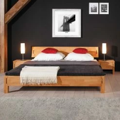 Bett Syrata Aus Buche Massivholz 2 Bett Syrata Aus Buche Massivholz -Massivholzbetten Shop bett buche massivholz nachtkonsolen syrata 02