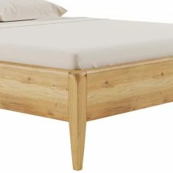 Bett In Wildeiche Natur & Schwarz - Atlas 3 Bett In Wildeiche Natur & Schwarz - Atlas -Massivholzbetten Shop bett in wildeiche natur schwarz mit mittelsteg doppelbett atlas 03