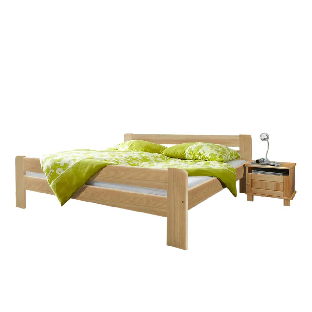 Bett Bornio aus Kiefer Massivholz Bett Bornio Aus Kiefer Massivholz -Massivholzbetten Shop bett kiefer massivholz nachtkommoden bornio html 01