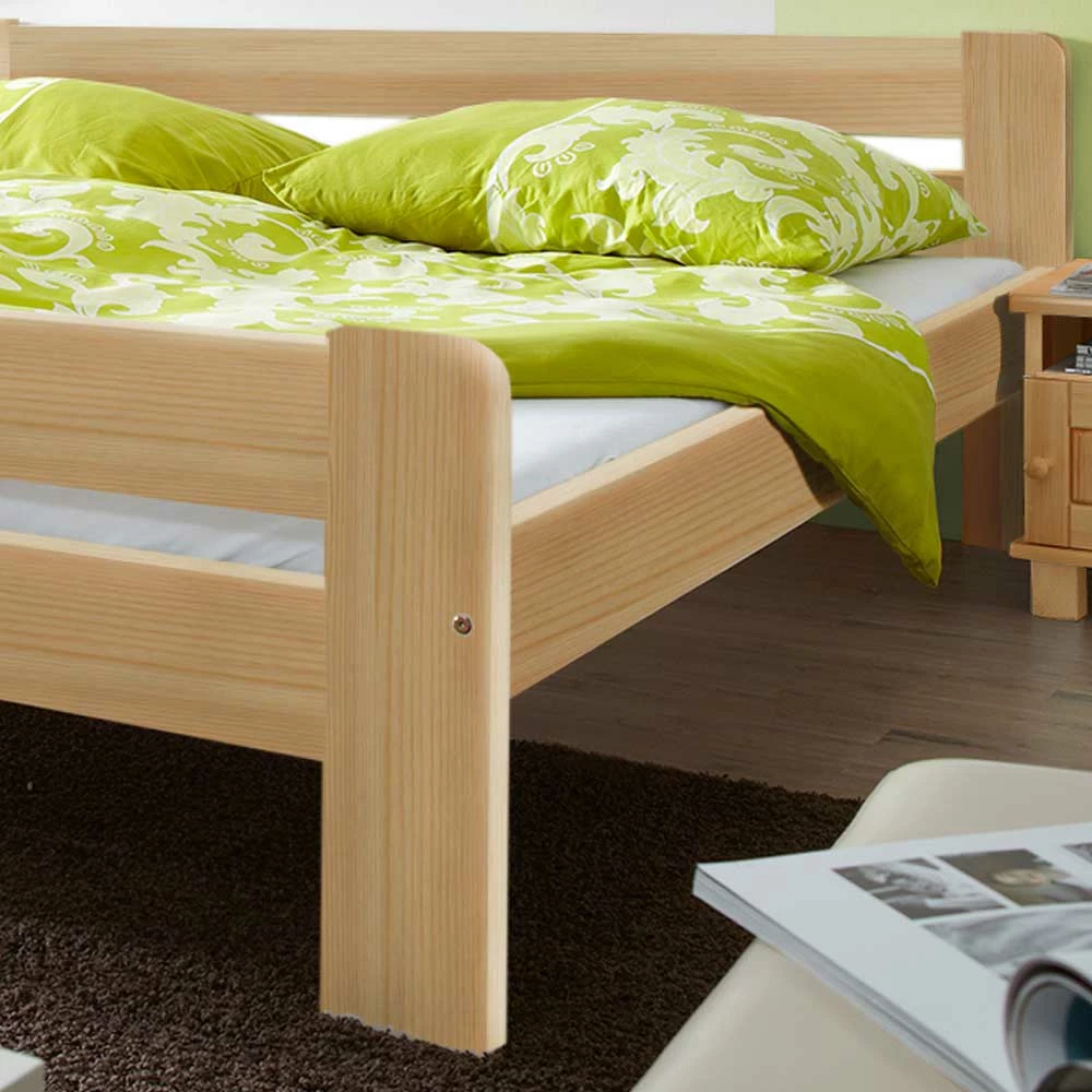 Bett Bornio aus Kiefer Massivholz Bett Bornio Aus Kiefer Massivholz -Massivholzbetten Shop bett kiefer massivholz nachtkommoden bornio html 03