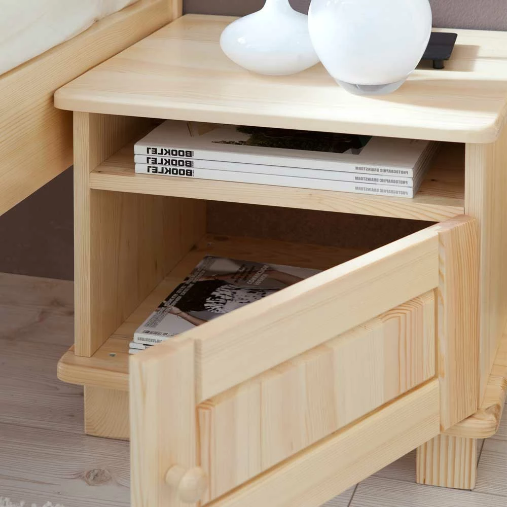 Bett Bornio aus Kiefer Massivholz Bett Bornio Aus Kiefer Massivholz -Massivholzbetten Shop bett kiefer massivholz nachtkommoden bornio html 05