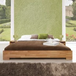 Bett Cordillera Ohne Kopfteil -Massivholzbetten Shop bett kopfteil kernbuche massivholz cordillera html 02