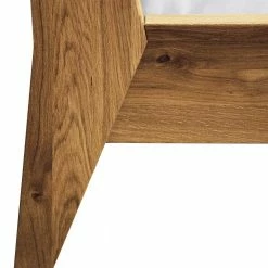 Bett Mit 210cm Länge Aus Wildeiche - Hardus 7 Bett Mit 210cm Länge Aus Wildeiche - Hardus -Massivholzbetten Shop bett mit 210cm laenge aus wildeiche natur geoelt mit stoff hellgrau hardus 02
