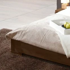 Bett Mircao In Nussbaumfarben -Massivholzbetten Shop bett nussbaumfarben buche massiv mircao 04