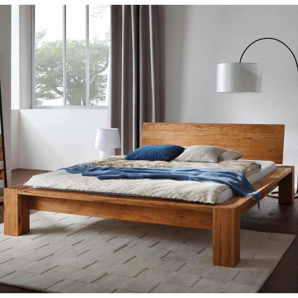 Bett Basnia aus Wildeiche massiv im Naturfarbton Bett Basnia Aus Wildeiche Massiv Im Naturfarbton -Massivholzbetten Shop bett wildeiche massiv im naturfarbton 180x200cm basnia 01