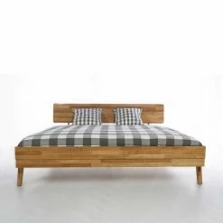 Bett Pravorias Aus Wildeiche Massiv -Massivholzbetten Shop bett wildeiche massiv modern pravorias 04