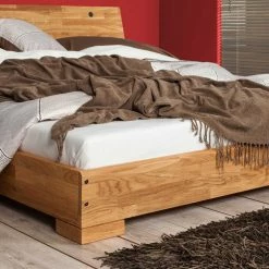 Bett Brezona Aus Wildeiche Massivholz -Massivholzbetten Shop bett wildeiche massivholz modern brezona html 05