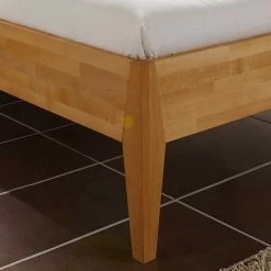 Buche Holzbett In Parkettverleimung - Jilmena (dreiteilig) -Massivholzbetten Shop buche holzbett in parkettverleimung mit nachtkommoden jilmena 03