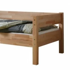 Buche Holzbett Mit Stauraum Schubkasten - Welinda -Massivholzbetten Shop buche holzbett mit stauraum schubkasten 98x64x208 cm welinda 03