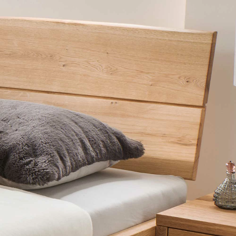 Design Bettanlage aus Wildeiche - Smiralda (dreiteilig) Design Bettanlage Aus Wildeiche - Smiralda (dreiteilig) -Massivholzbetten Shop design bettanlage aus wildeiche in vier doppelbett groessen smiralda 03