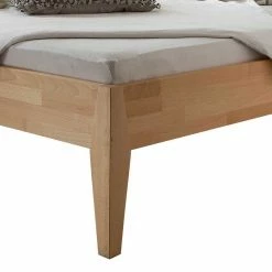 Design Buchenholz Bett 90x200 - 200x200 - Smenas -Massivholzbetten Shop design buchenholz bett 90x200 200x200 mit kopfteil smenas 02