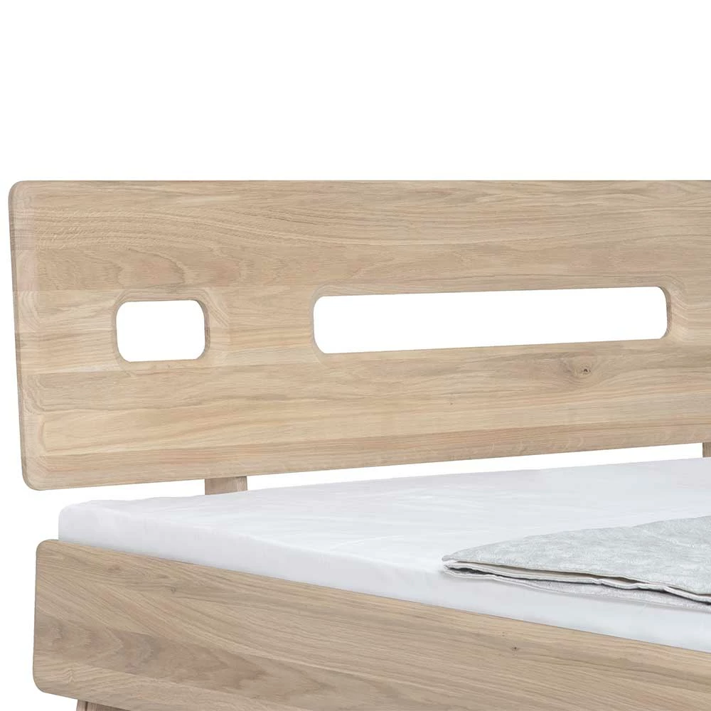 Design Holzbett in 160x200 oder 180x200 - Aicandus Design Holzbett In 160x200 Oder 180x200 - Aicandus -Massivholzbetten Shop design holzbett in 160x200 oder 180x200 aus wildeiche bianco geoelt aicandus 02