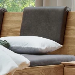 Designbett & Hänge-Nachttische - Aryvano (dreiteilig) -Massivholzbetten Shop designbett haenge nachttische aus wildeiche massivholz aryvano 03