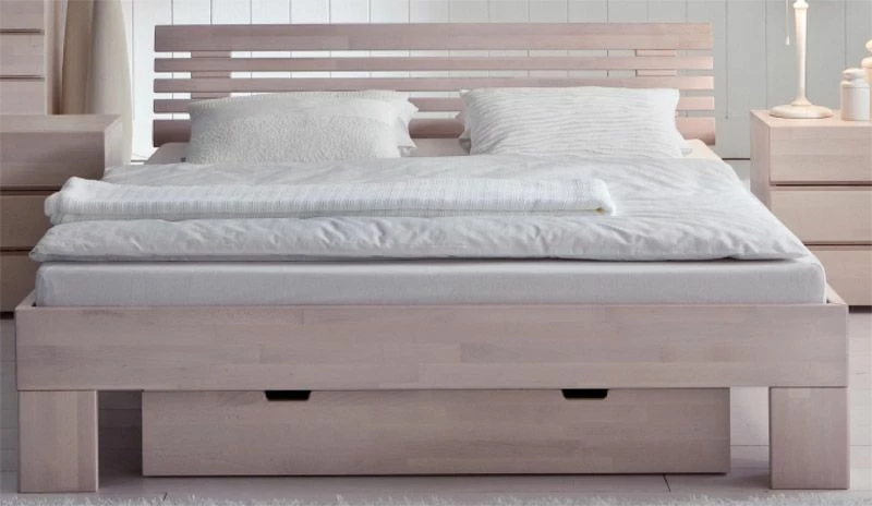 Doppelbett Harrison aus Buche Massivholz Doppelbett Harrison Aus Buche Massivholz -Massivholzbetten Shop doppelbett buche massivholz bettkasten harrison