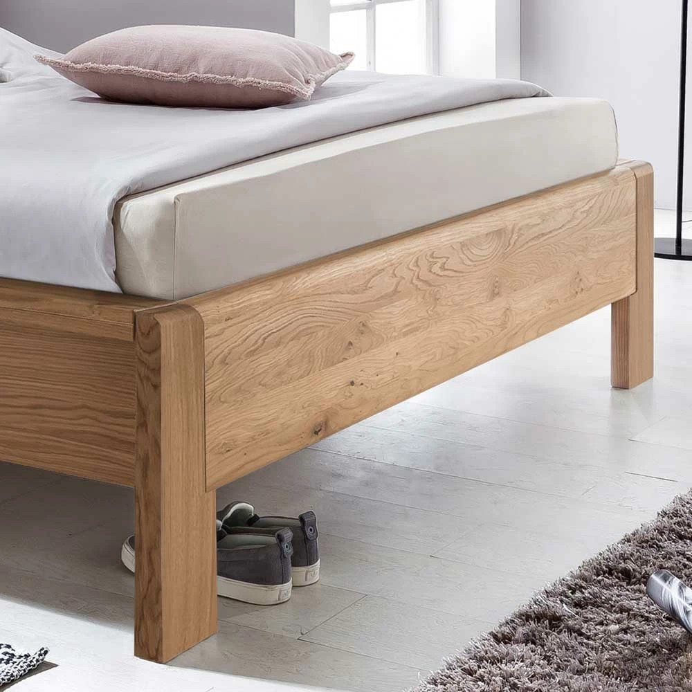 Doppelbett mit Polsterkopfteil in Braun Uzyna & Rahmen Eiche teilmassiv Doppelbett Mit Polsterkopfteil In Braun Uzyna & Rahmen Eiche Teilmassiv -Massivholzbetten Shop doppelbett mit polsterkopfteil in braun rahmen eiche teilmassiv uzyna 03