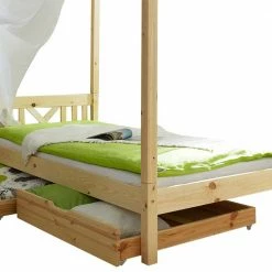 Echtholz Himmelbett Als Einzelbett - Pless 4 Echtholz Himmelbett Als Einzelbett - Pless -Massivholzbetten Shop echtholz himmelbett als einzelbett optional mit schubkaesten pless 04