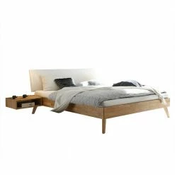 Eiche Einzelbett Mit Kopfteil - Sanjo (zweiteilig)