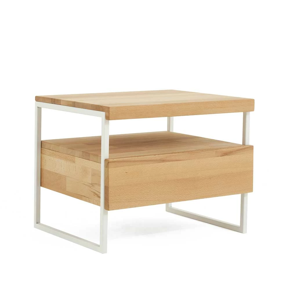 Einzelbett Luciane aus Kernbuche Massivholz (zweiteilig) Einzelbett Luciane Aus Kernbuche Massivholz (zweiteilig) -Massivholzbetten Shop einzelbett aus kernbuche massivholz mit nachttisch luciane 06