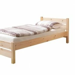 Einzelbett Jeff Aus Kiefer Massivholz -Massivholzbetten Shop einzelbett kiefer massivholz landhausstil jeff 03