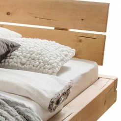 Fichtenholz Balkenbett Mit Holzkufen - Djuro 2 Fichtenholz Balkenbett Mit Holzkufen - Djuro -Massivholzbetten Shop fichtenholz balkenbett mit holzkufen fuer ein natuerlich modernes schlafzimmer djuro 02