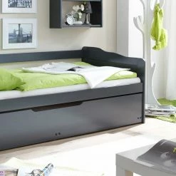 Funktionsbett Yestinas In Grau -Massivholzbetten Shop funktionsbett grau gaestebett yestinas html 03