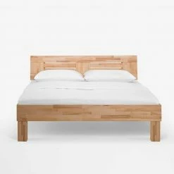 Geöltes Massivholz Bett Vanity Aus Kernbuche Natur -Massivholzbetten Shop geoeltes massivholz bett kernbuche natur von 90cm bis 200cm breite vanity 02