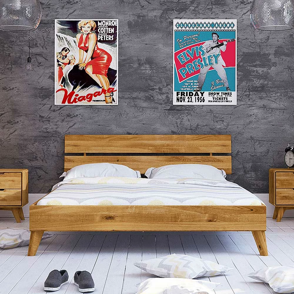 Geöltes Wildeiche Bett in 8 Größen - Eavy Geöltes Wildeiche Bett In 8 Größen - Eavy -Massivholzbetten Shop geoeltes wildeiche bett in 8 groessen 80x200cm bis 200x200cm eavy 02