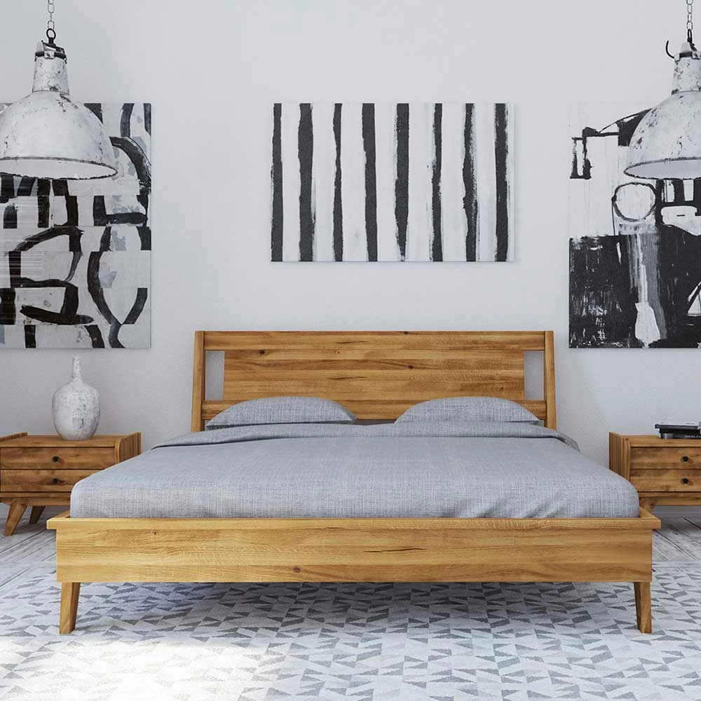 Geöltes Wildeiche Bettgestell in vier Größen - Hardus I Geöltes Wildeiche Bettgestell In Vier Größen - Hardus I -Massivholzbetten Shop geoeltes wildeiche bettgestell in vier groessen von 140x200 bis 200x200 hardus i 02