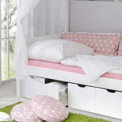 Himmelbett Newok Für Mädchen 2 Himmelbett Newok Für Mädchen -Massivholzbetten Shop himmelbett fuer maedchen mit fuenf staufaechern newok 03