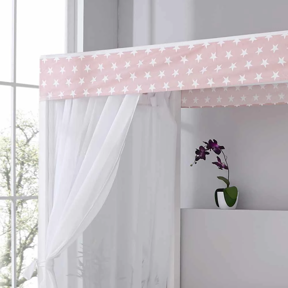 Himmelbett Newok für Mädchen Himmelbett Newok Für Mädchen -Massivholzbetten Shop himmelbett fuer maedchen mit fuenf staufaechern newok 05