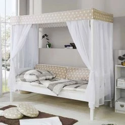 Himmelbett Miami Mit Sternbaldachin -Massivholzbetten Shop himmelbett mit sternbaldachin in kiefer massivholz miami 06