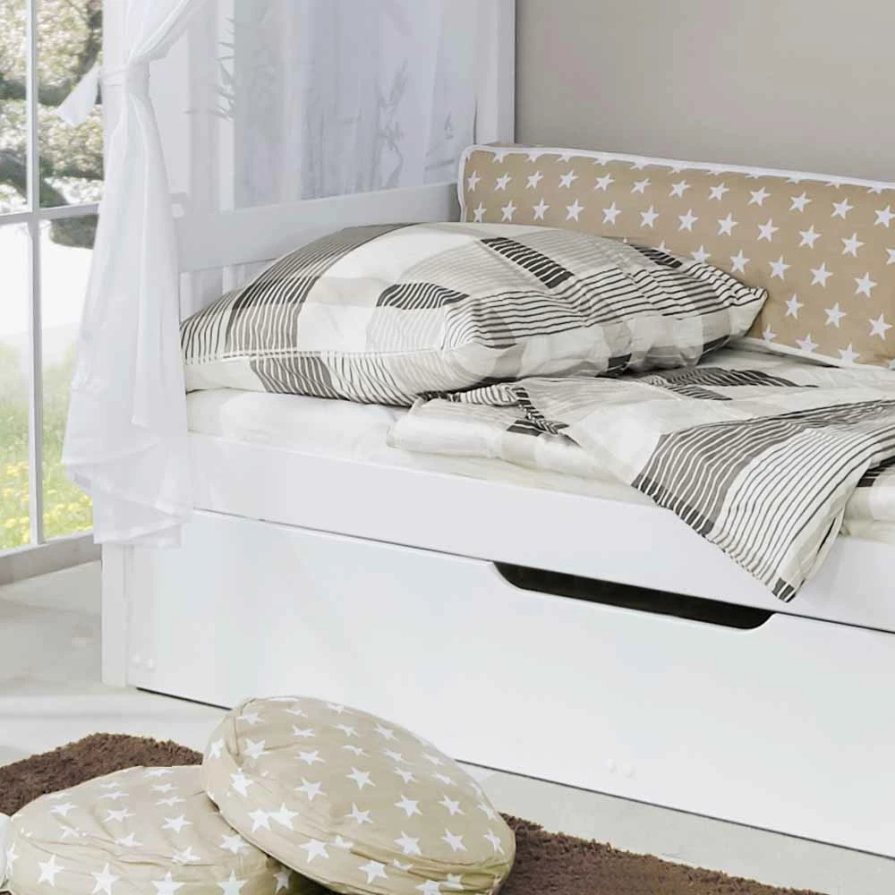 Himmelbett Masina mit zusätzlichem Bett Himmelbett Masina Mit Zusätzlichem Bett -Massivholzbetten Shop himmelbett mit zusaetzlichem bett fuer gaeste masina 03