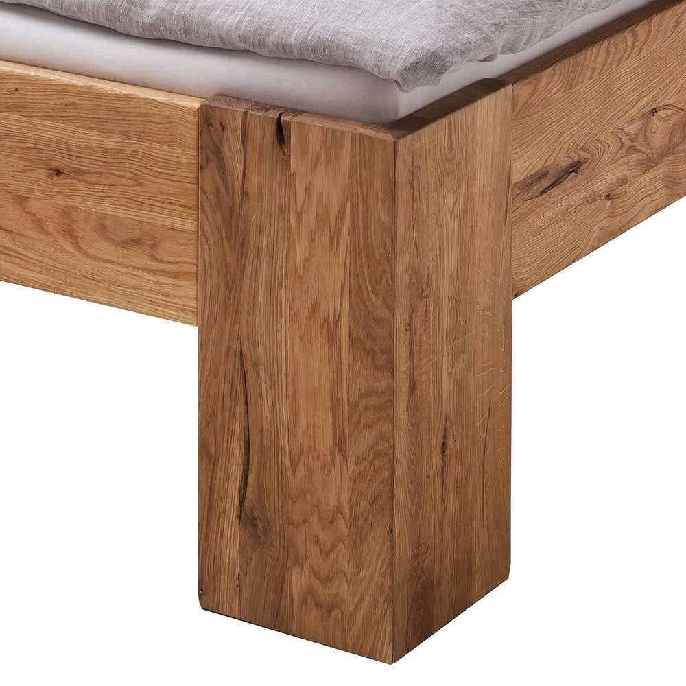 Holz Ehebett mit Sprossenkopfteil - Mascadona Holz Ehebett Mit Sprossenkopfteil - Mascadona -Massivholzbetten Shop holz ehebett mit sprossenkopfteil aus wildeiche massivholz mascadona 02