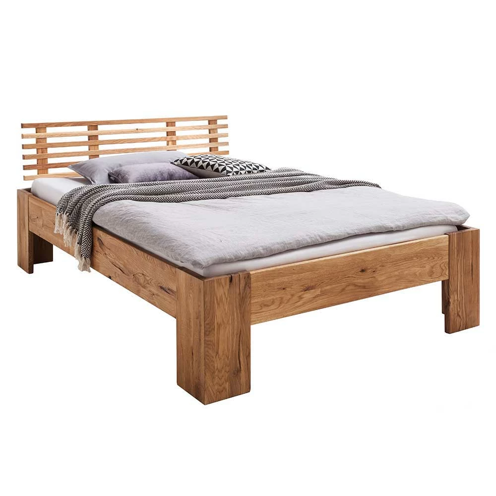 Holz Ehebett mit Sprossenkopfteil - Mascadona Holz Ehebett Mit Sprossenkopfteil - Mascadona -Massivholzbetten Shop holz ehebett mit sprossenkopfteil aus wildeiche massivholz mascadona f